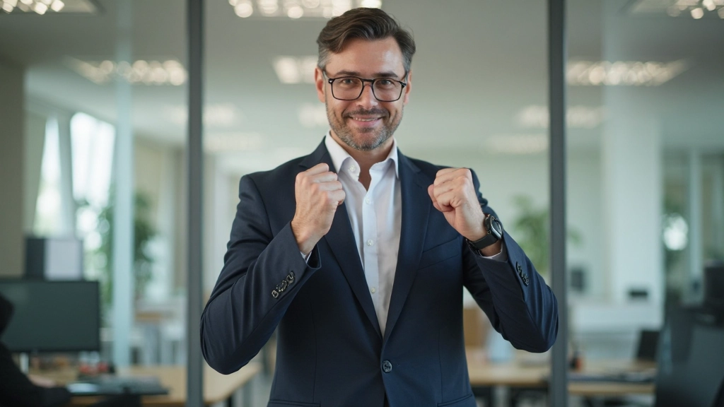 Профессиональный портрет уверенного в себе профессионала, достигшего своих целей