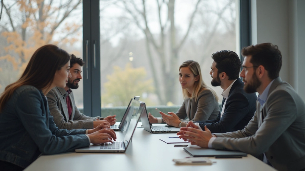 Группа профессионалов, поддерживающих друг друга в достижении целей