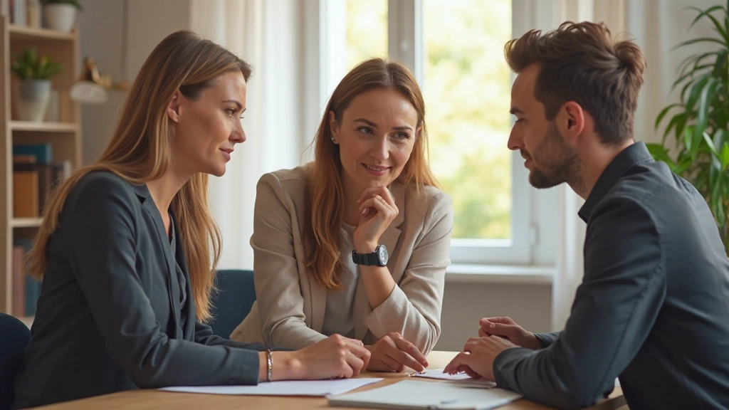 Группа людей в обсуждении, поддерживающая среда командной работы над проектом